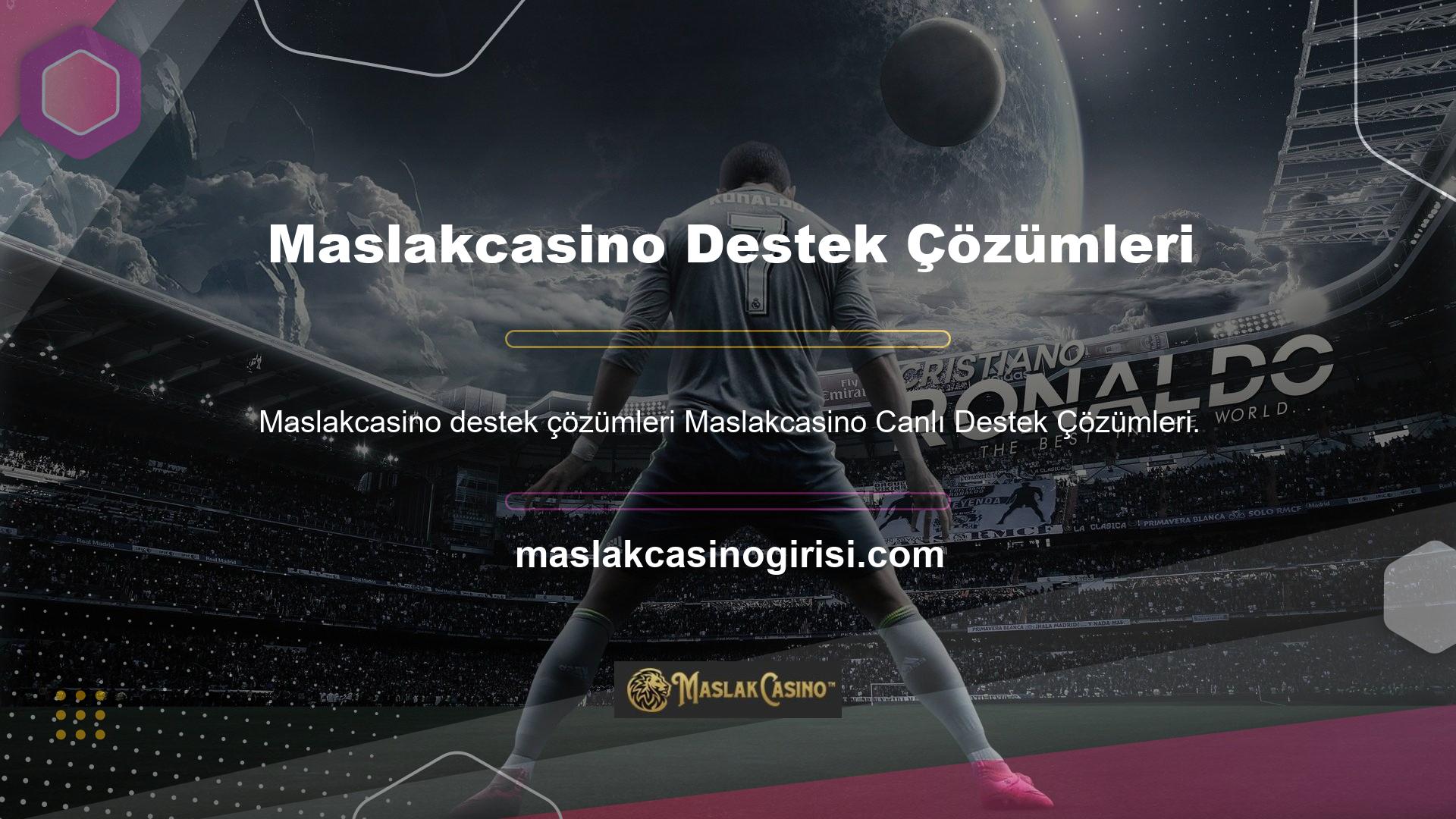 Maslakcasino ülkemizde hizmet vermektedir ve yerinde destek hizmeti profesyonel çalışma disiplinini bir kez daha kanıtlamaktadır